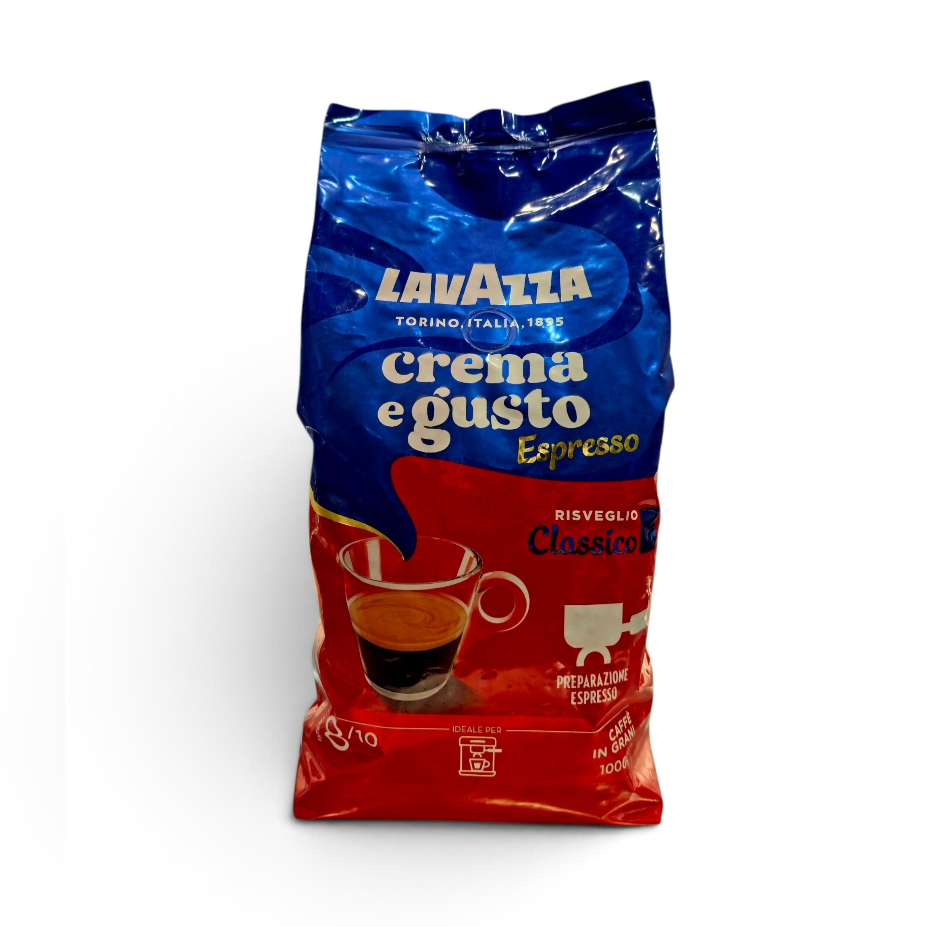 دانه قهوه لاوازا کرم گوستو(LAVAZZA crema e gusto) 1 کیلو گرمی