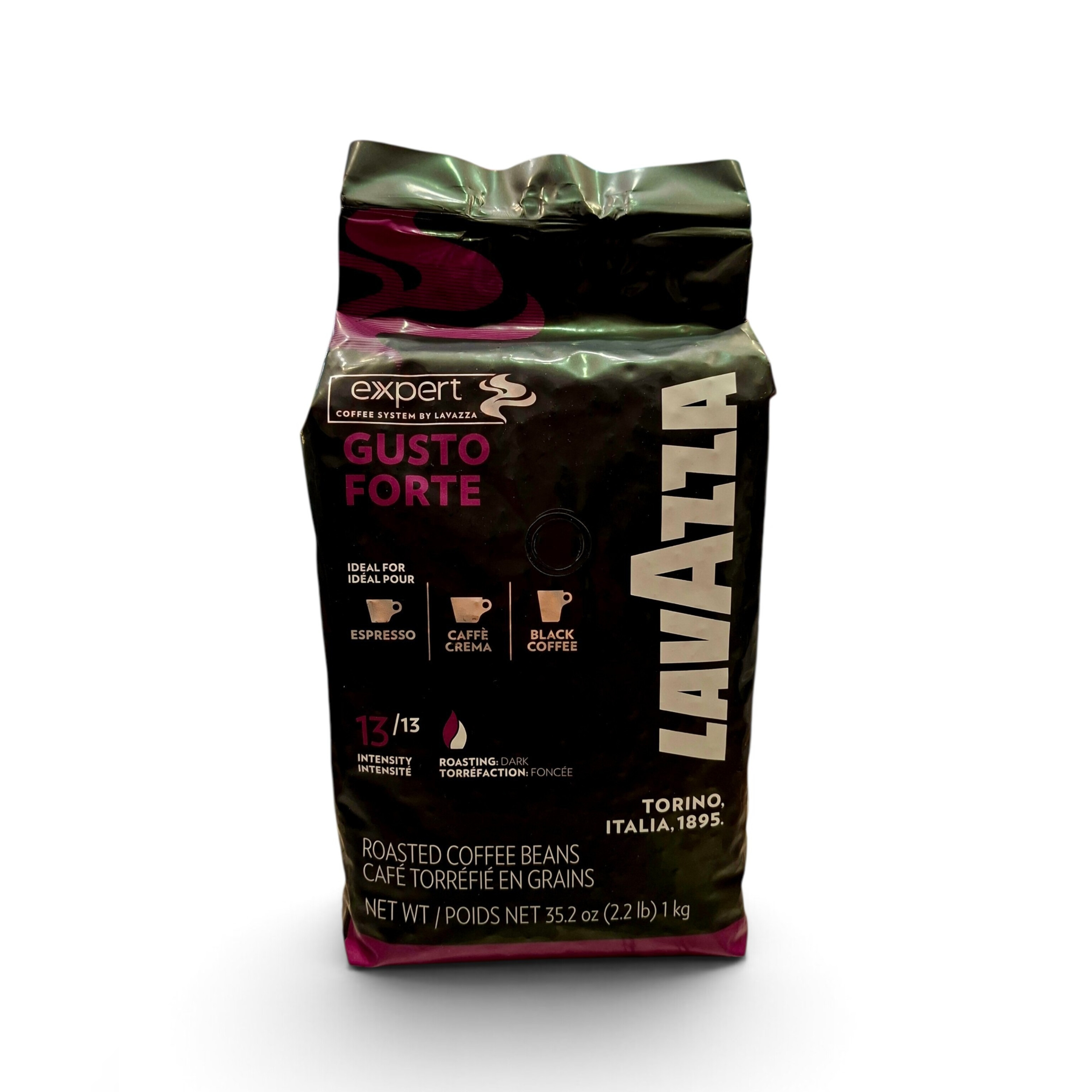 دانه قهوه لاوازا گوستو فورته(LAVAZZA GUSTO FORTE) 1 کیلو گرمی