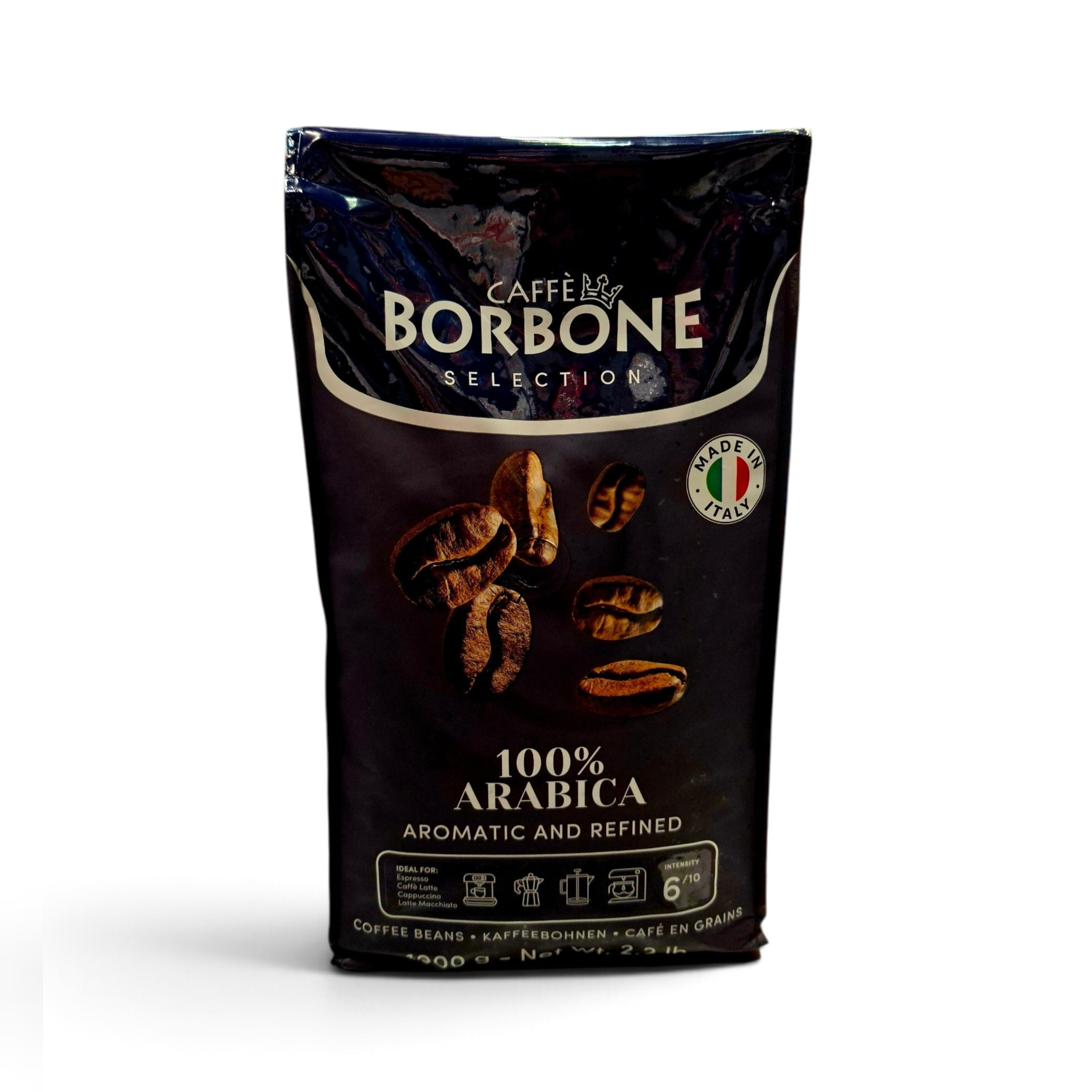 دانه قهوه بوربن 100 درصد عربیکا(100% BORBONE ARABICA) 1 کیلو گرمی