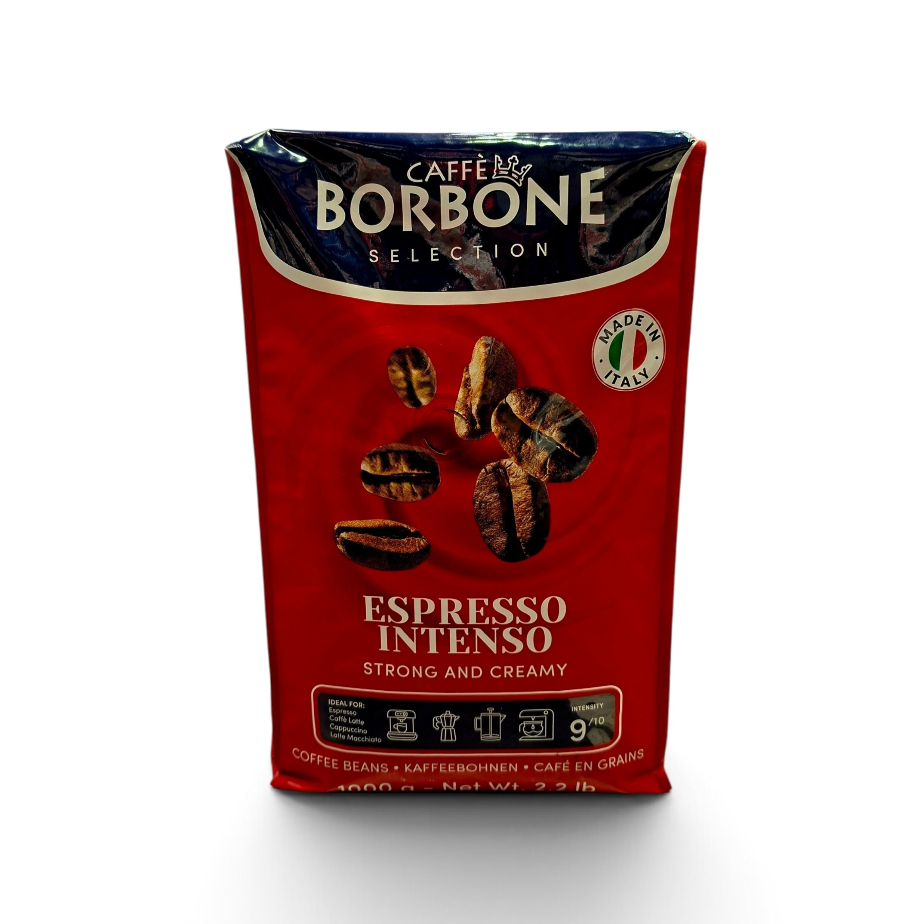 دانه قهوه بوربن اسپرسو اینتنسو( BORBONE ESPRESSO INTENSO) 1 کیلو گرمی