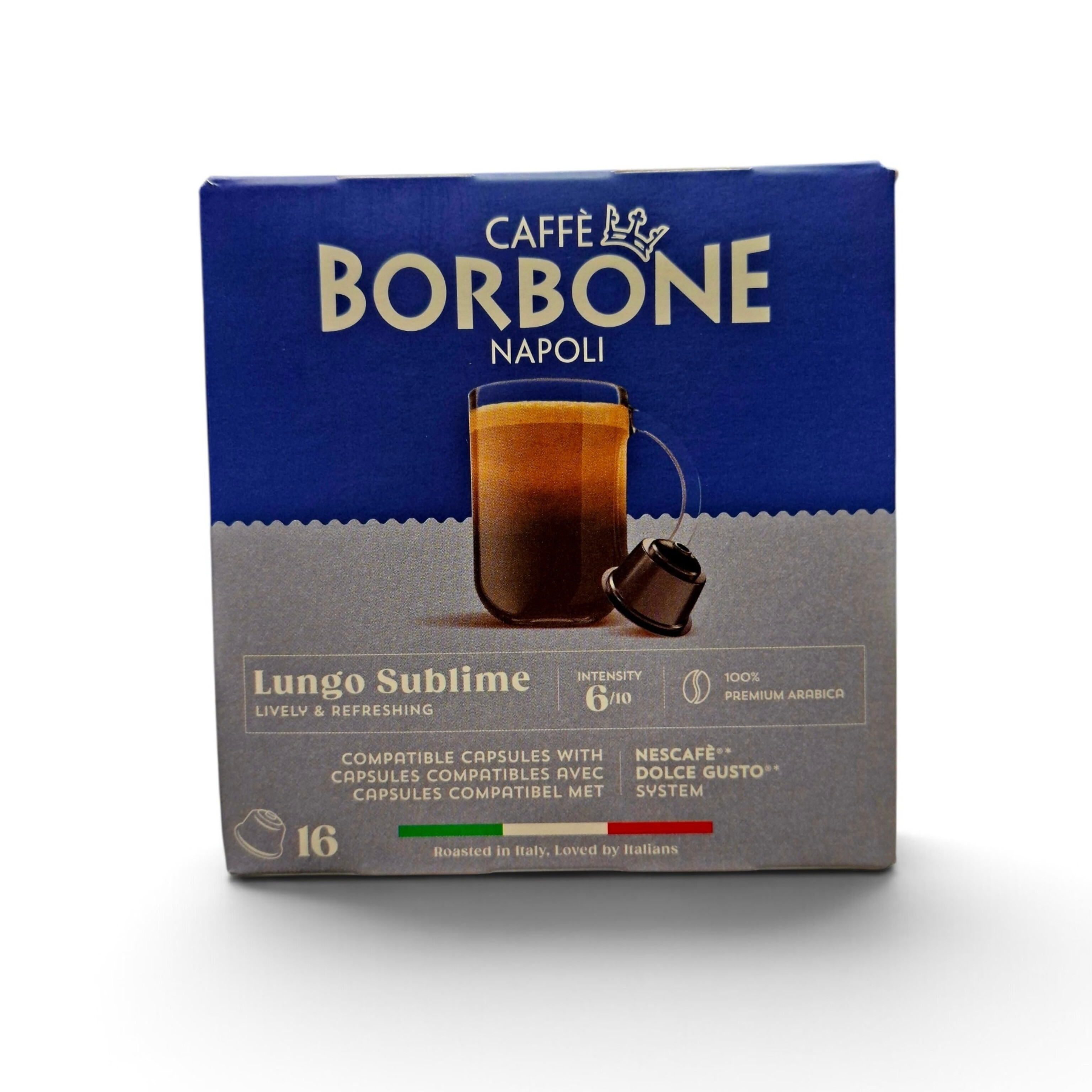 کپسول قهوه دولچه گوستو بوربن لانگو سابلایم(Lungo Sublime) 16عددی