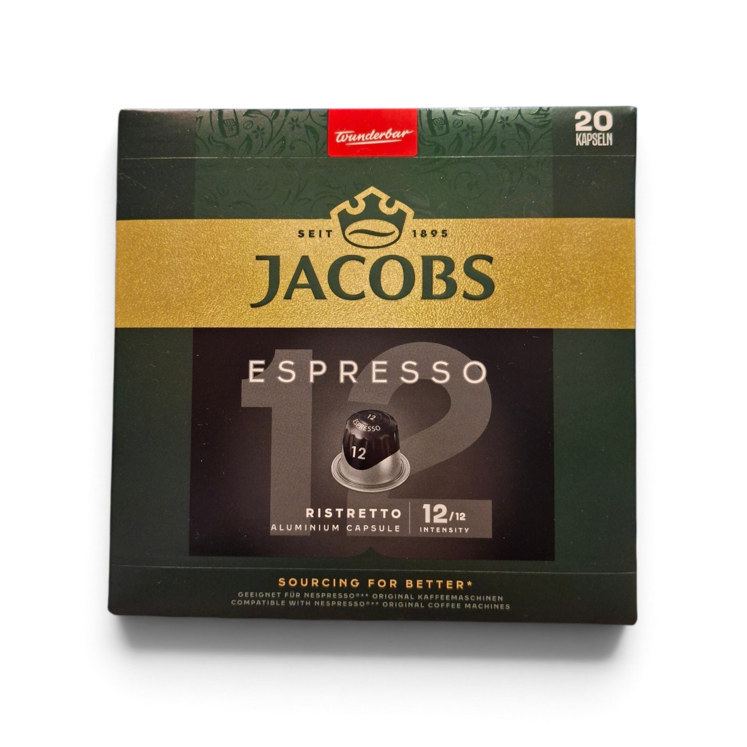 کپسول قهوه نسپرسو جاکوبز اسپرسو ریسترتو(ESPRESSO RISTRETTO) 20 عددی
