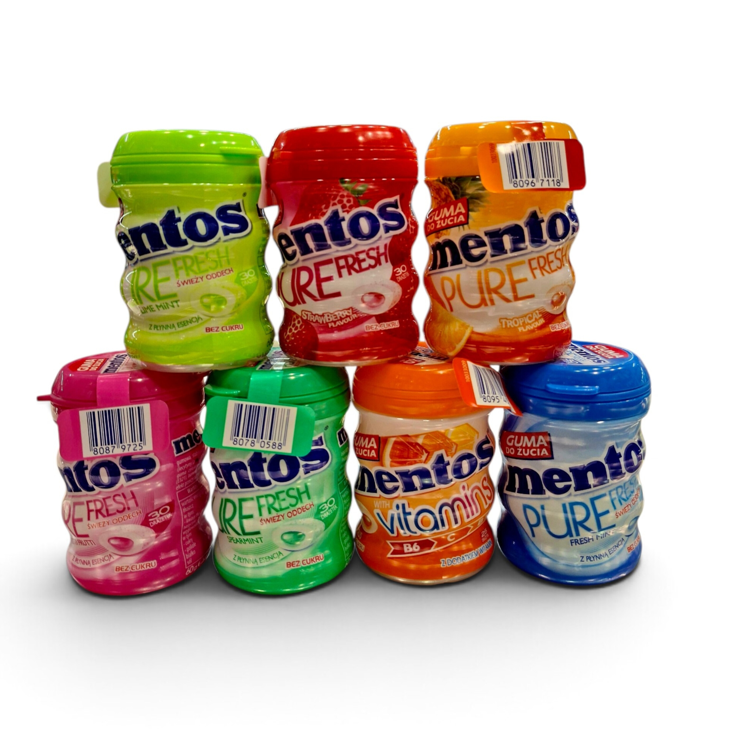 آدامس منتوس هلندی بدون شکر لیمو نعنا (mentos)