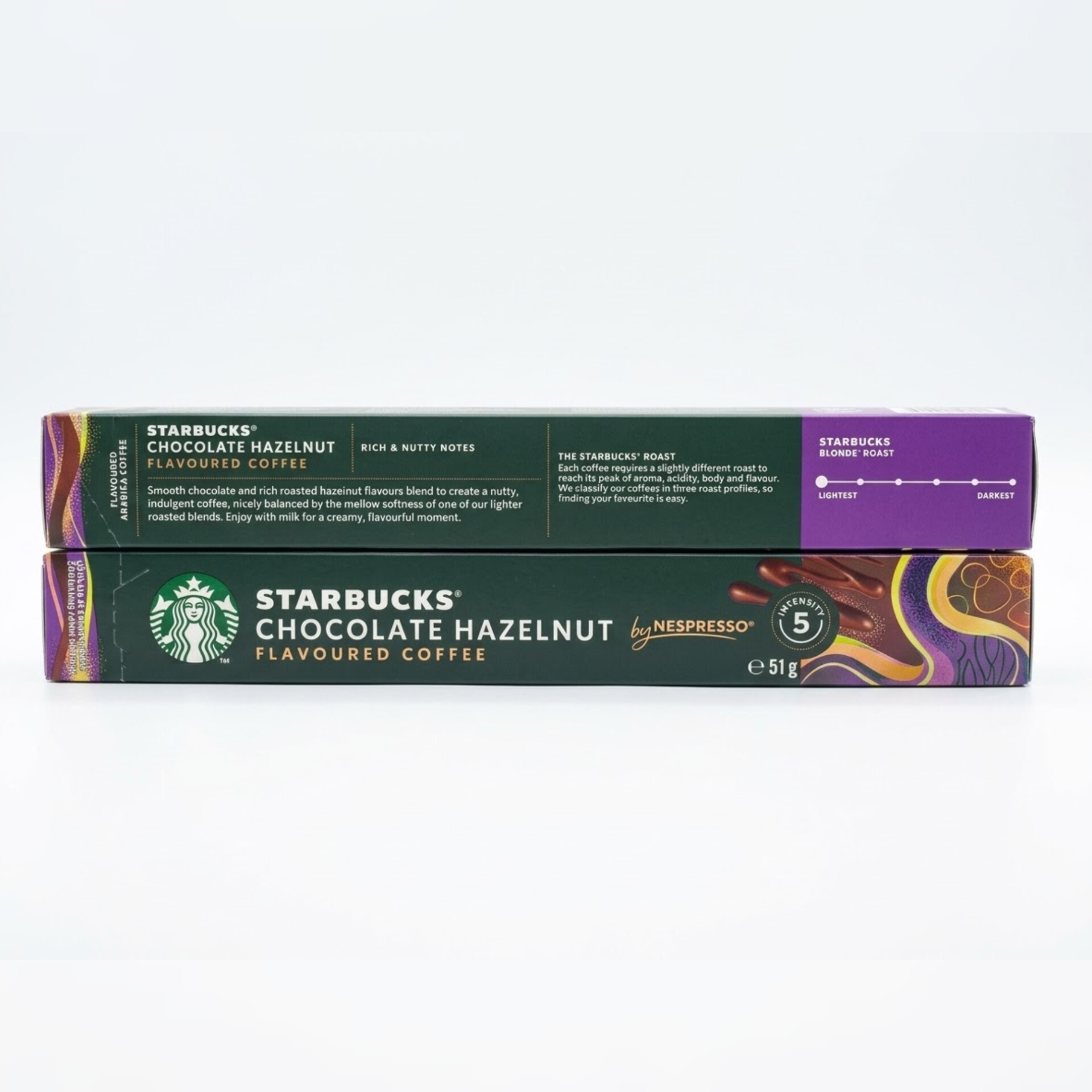 کپسول قهوه نسپرسو استارباکس( Starbucks) CHOCOLATE HAZELNUT بسته 10 عددی