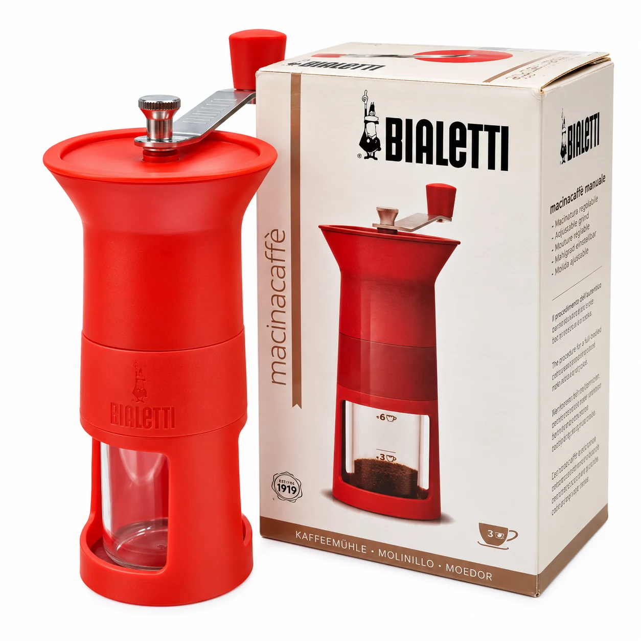 آسیاب دستی قهوه بیالتی ایتالیا (Bialetti Coffee Grinder)