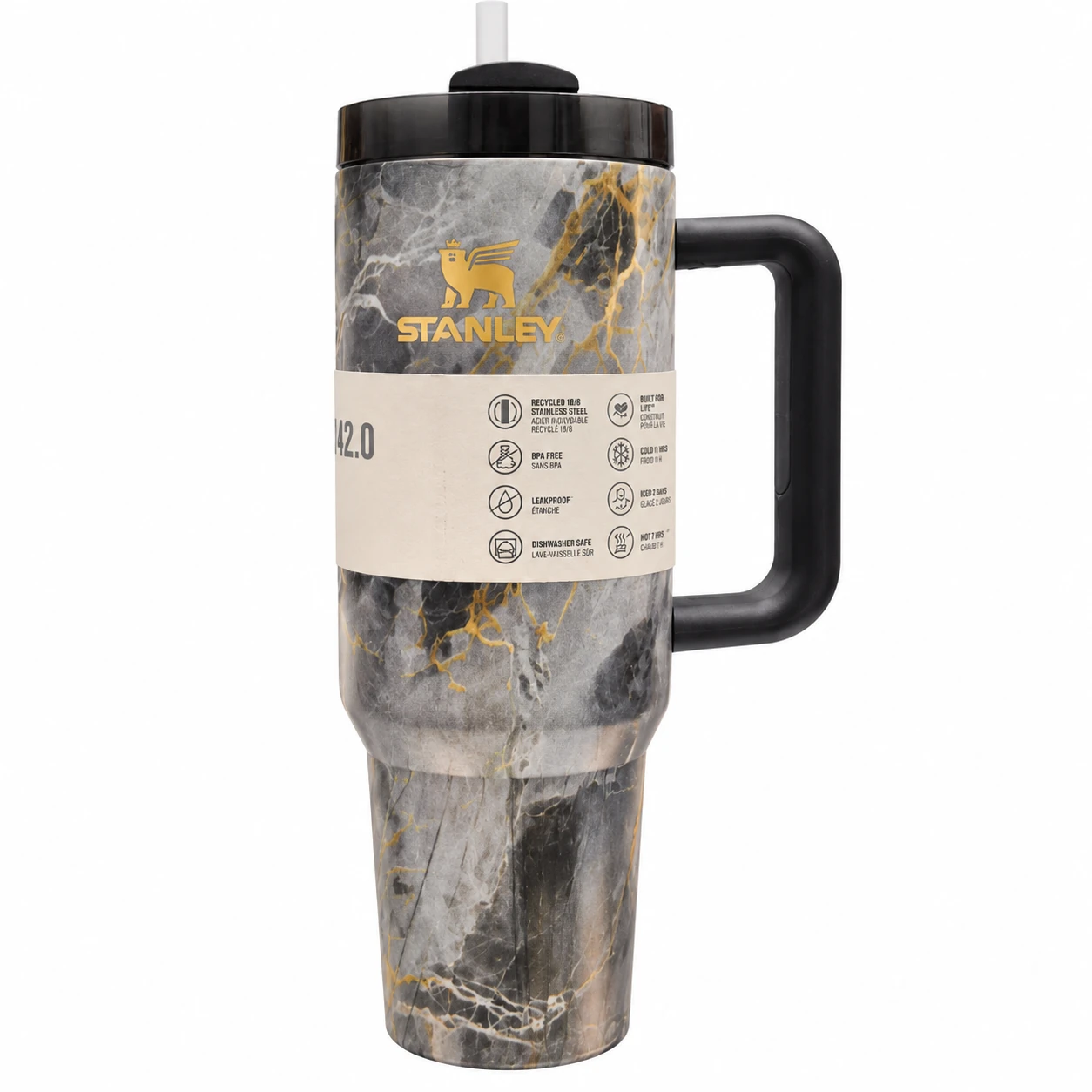تراول ماگ استنلی (Stanley) مدل Quencher H2.0 Tumbler طرح ابر و بادی گنجایش 1.18 لیتری