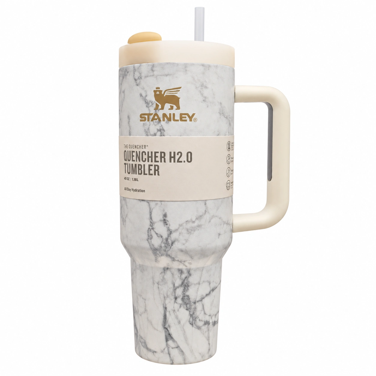 تراول ماگ استنلی (Stanley) مدل Quencher H2.0 Tumbler طرح ابر و بادی گنجایش 1.18 لیتری