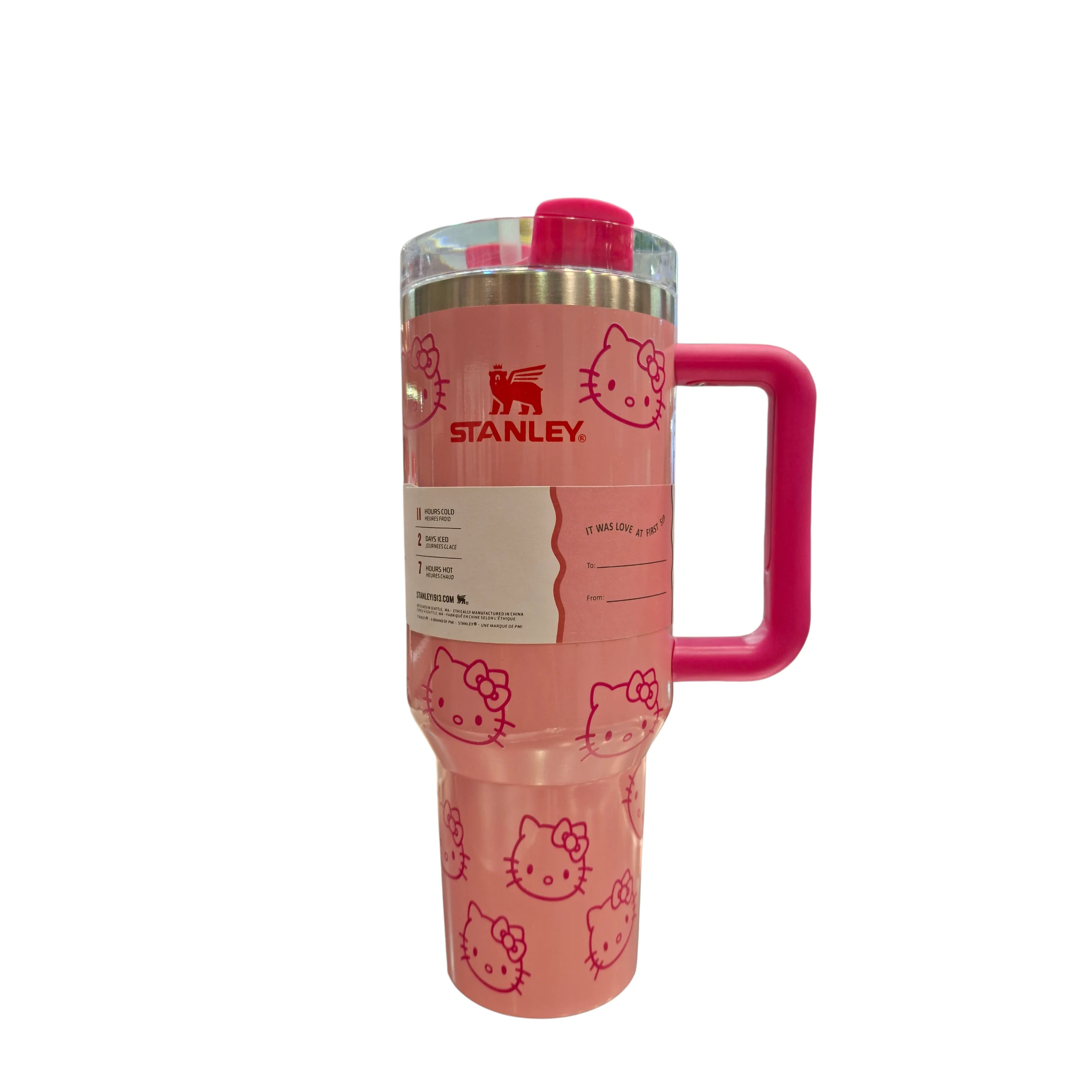 تراول ماگ استنلی (Stanley) مدل Quencher H2.0 Tumbler طرح کیتی گنجایش 1.18 لیتری